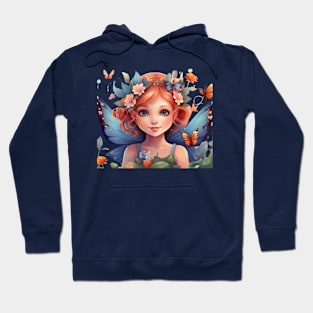 Fairy Bloom: A Floral Symphony with Butterflies Hoodie